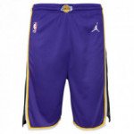 Color Purple of the product Boys Statement Swingman Short Los Angeles Lakers NBA