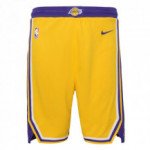 Color Yellow of the product Boys Icon Swingman Short Los Angeles Lakers NBA