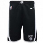 Color Black of the product Boys Icon Swingman Short Brooklyn Nets NBA