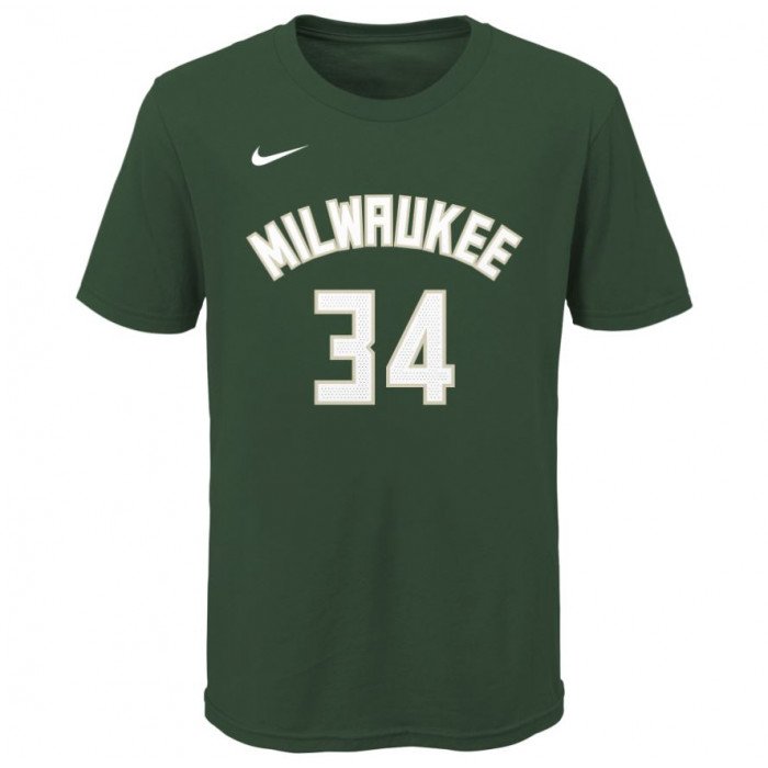 T-Shirt NBA Petit Enfant Name&Number Milwaukee Bucks Giannis Antetokounmpo image n°2