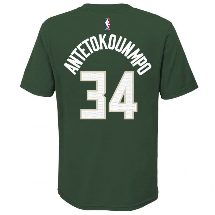 T-Shirt NBA Petit Enfant Name&Number Milwaukee Bucks Giannis Antetokounmpo image n°3