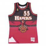 Color Red of the product Maillot NBA Dikembe Mutombo Atlanta Hawks '96...