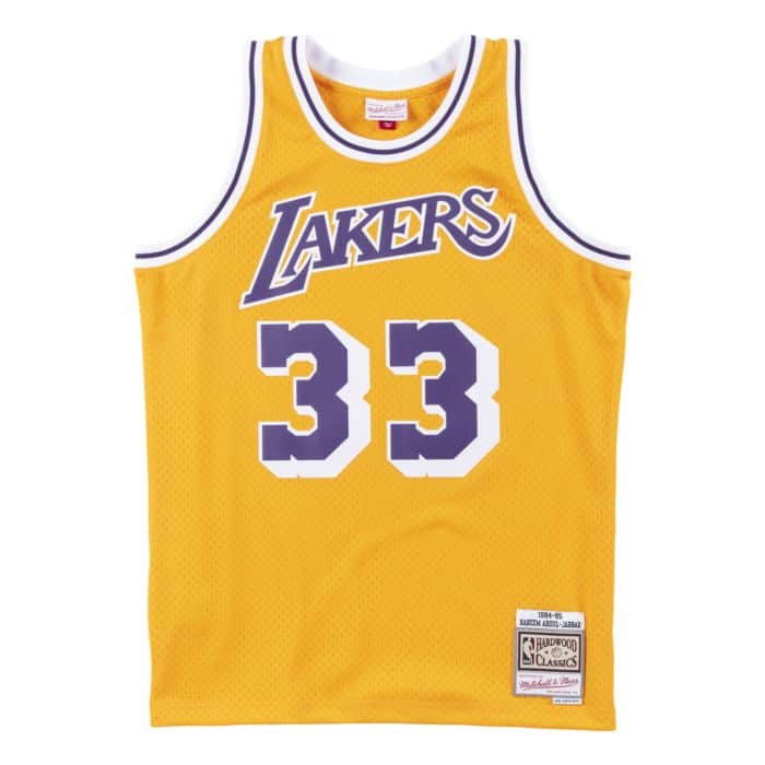 Maillot NBA Kareem Abdul-jabbar Los Angeles Lakers '84 Mitchell & Ness Swingman