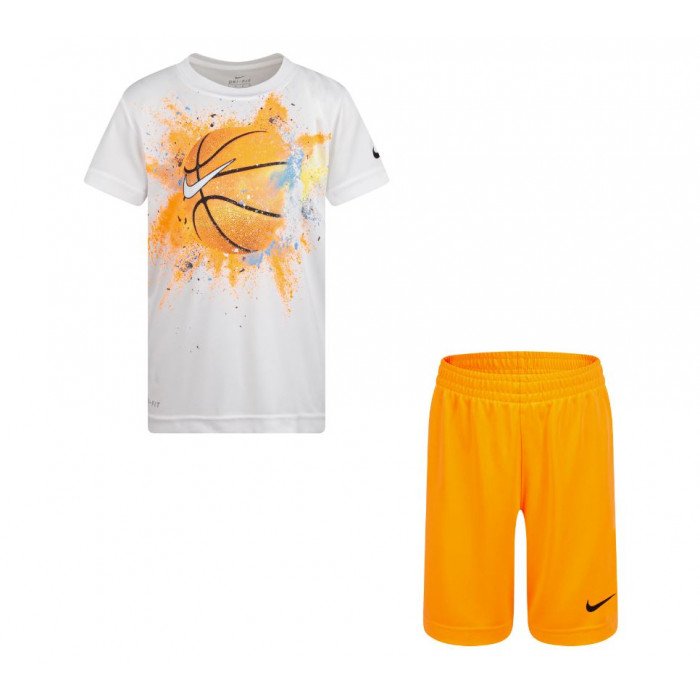 Ensemble Petit Enfant Nike Short/ Maillot basketball orange