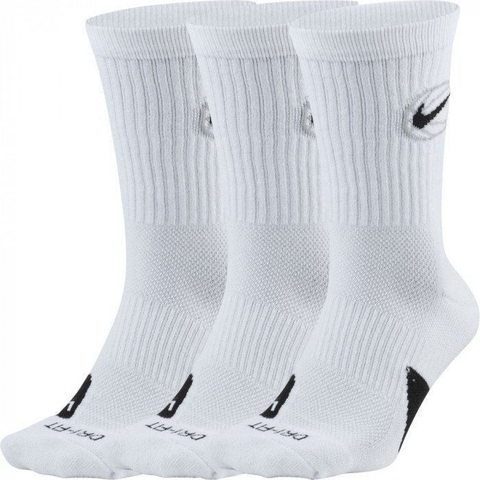 Pack de 3 chaussettes Nike Basketball Everyday Crew white/black