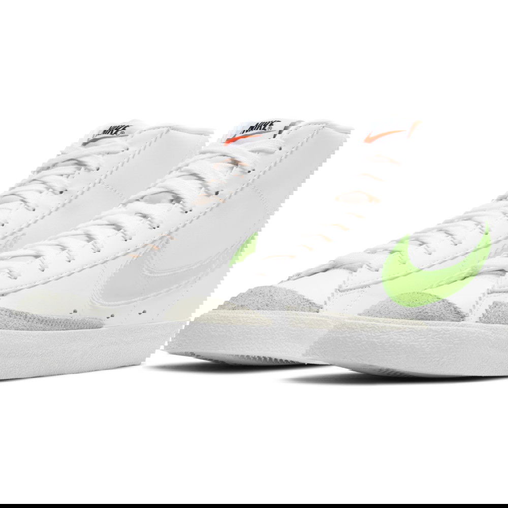 nike blazer mid 77 white obsidian volt