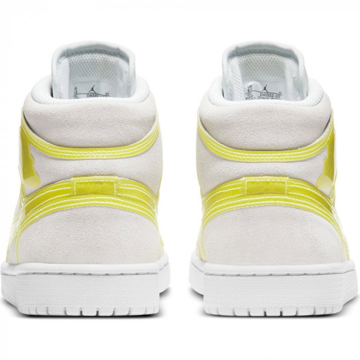 Air Jordan 1 Mid LX Wmns Optic Yellow - Basket4Ballers