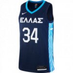 Color Bleu du produit Maillot Giannis Antetokounmpo Team Greece Nike...