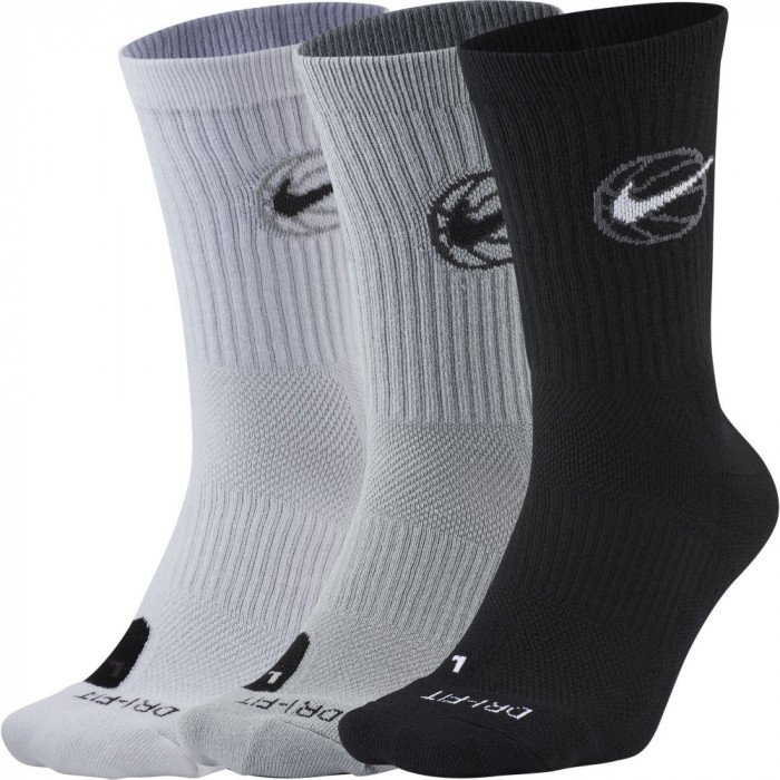 Pack de 3 chaussettes Nike Everyday Crew Grey