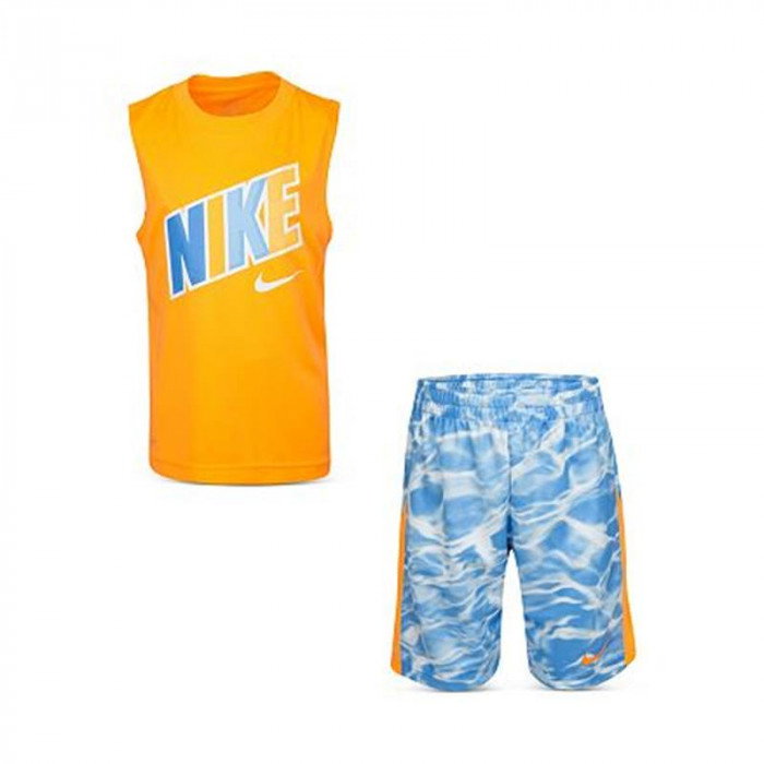 Ensemble Petit Enfant Nike Short/ Maillot basket DF orange