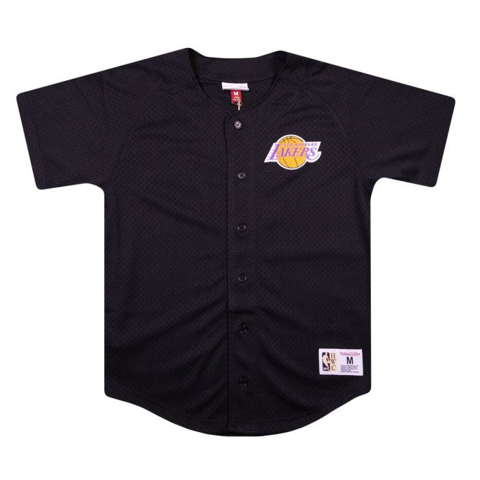 Baseball Shirt NBA Los Angeles Lakers Mitchell & Ness Black