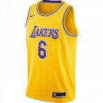 Color Yellow of the product Maillot NBA Lebron James Los Angeles Lakers Icon...
