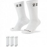 Color White of the product Pack de 3 Chaussettes Jordan Essential Crew White/Black