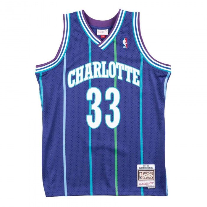 Maillot NBA Alonzo Mourning Charlotte Hornets 1994-95 Mitchell&Ness swingman