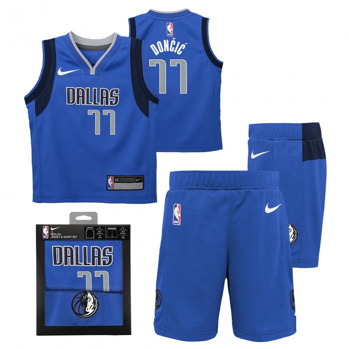 Ensemble NBA Petit Enfant Luka Doncic Dallas Mavericks Nike Icon Replica image n°1