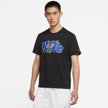 black and blue nike shirt