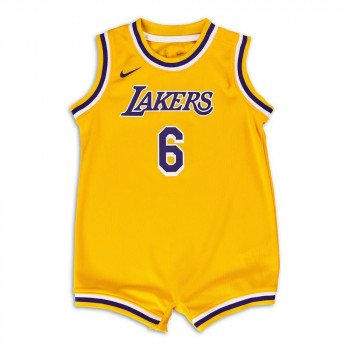 Maillot Lakers jaune et violet floqués leBron James - Vinted