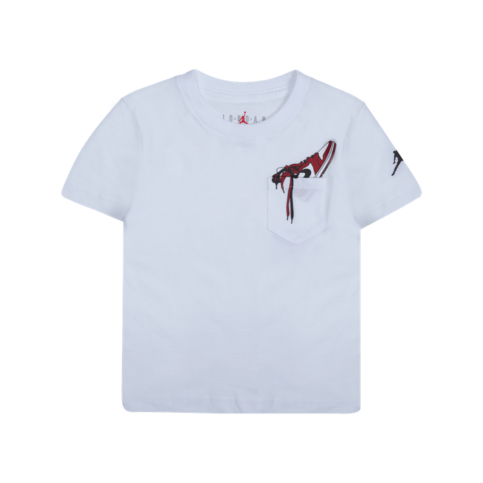 T-shirt Jordan Petit Enfant Air Jordan 1 Pocket Play Blanc