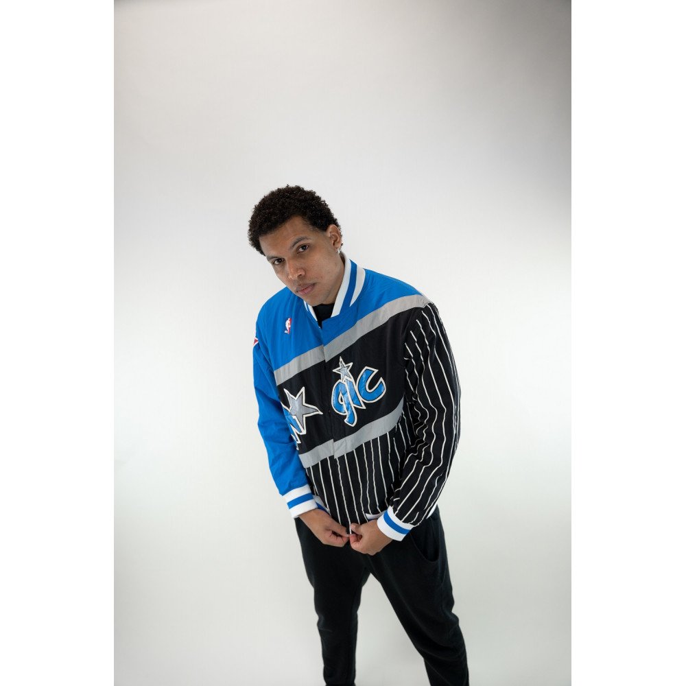  Mitchell & Ness M&N Authentic Warm Up Jacket Orlando Magic  1996-97 - L : Sports & Outdoors