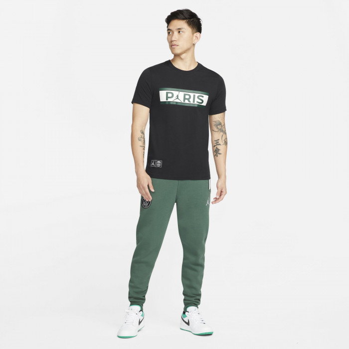 T-shirt Jordan x Paris Saint-Germain Wordmark black/noble green