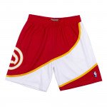 Color Red of the product Swingman Shorts Atlanta Hawks 1986-87