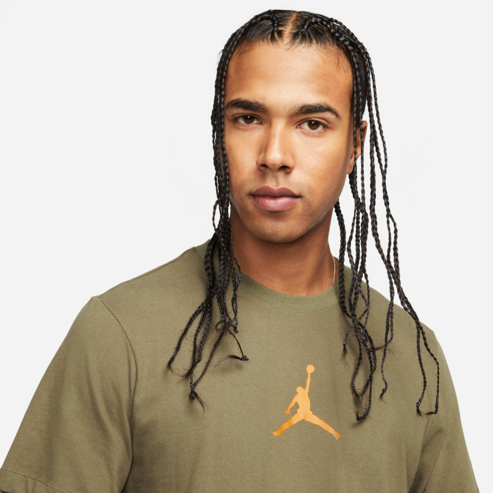 T-shirt Jordan Jumpman medium olive/light curry - Basket4Ballers