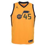 Color Yellow of the product Maillot NBA Enfant Donovan Mitchell Utah Jazz Jordan...