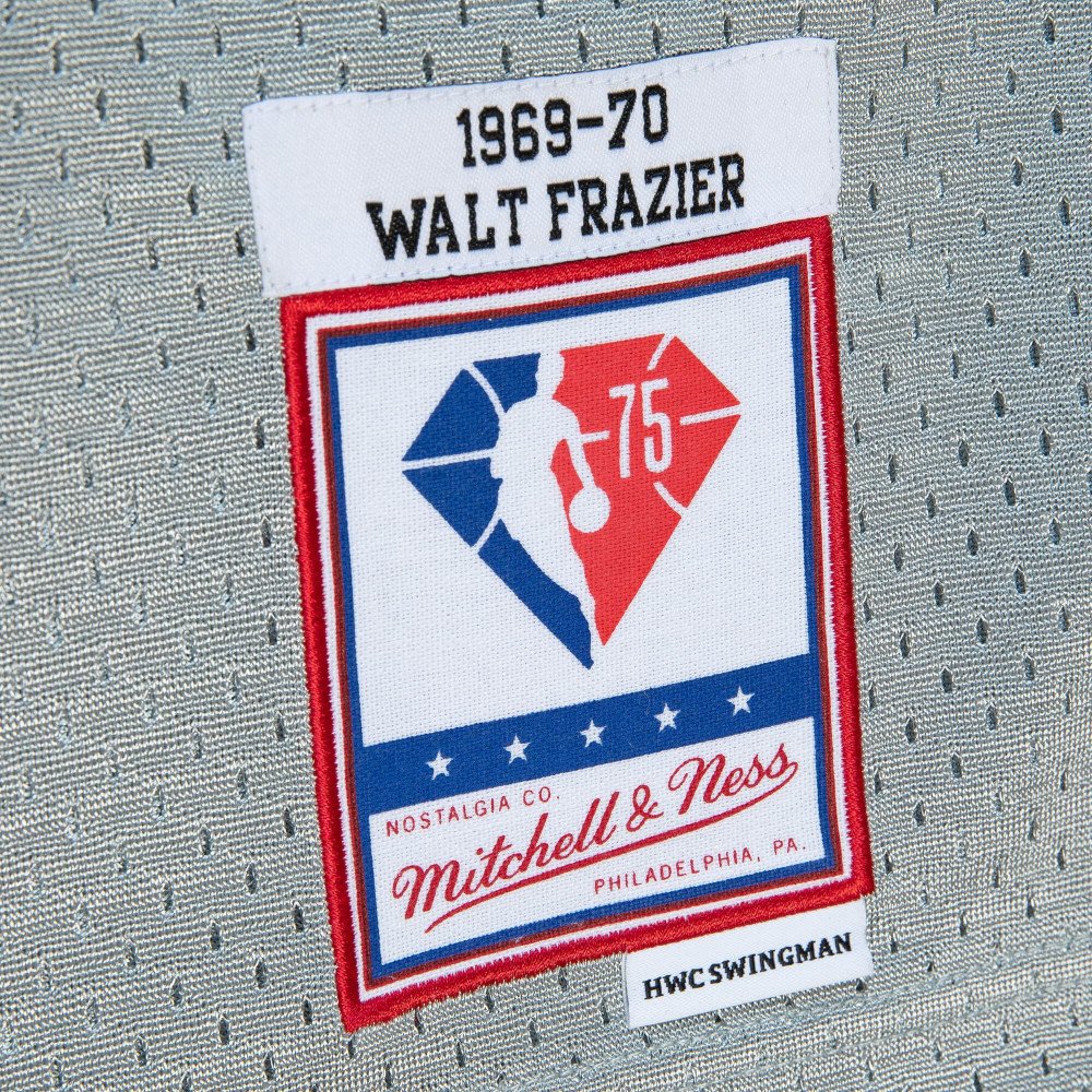 Lids Walt Frazier New York Knicks Mitchell & Ness 75th Anniversary 1969-70  Hardwood Classics Swingman Jersey - Silver