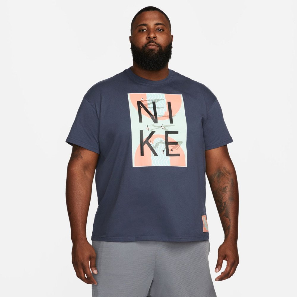 T-shirt Nike Around The World thunder blue - Basket4Ballers