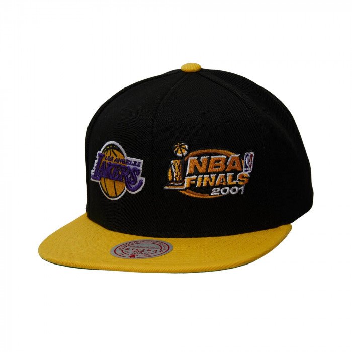 Casquette NBA Los Angeles Lakers Mitchell&Ness NBA Finals 2001 Snapback