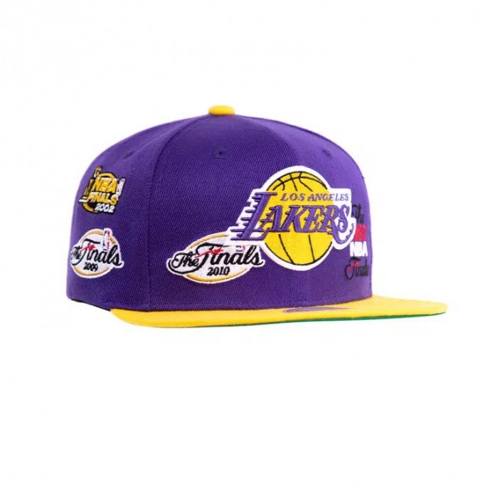 Casquette NBA Los Angeles Lakers Mitchell&Ness Patched Up Snapback image n°2