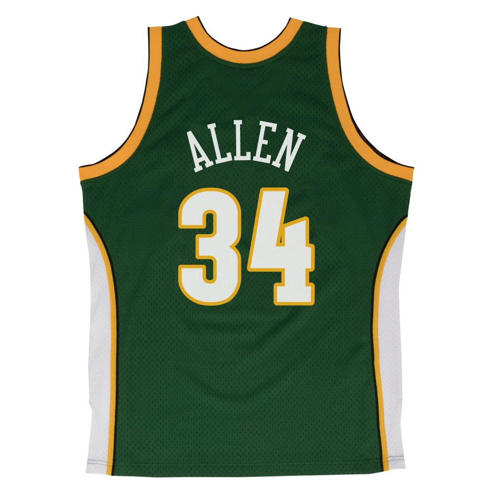 Reebok, Shirts, Vintage Reebok Ray Allen Milwaukee Bucks 34 Green Throwback  Jersey Mens Xl