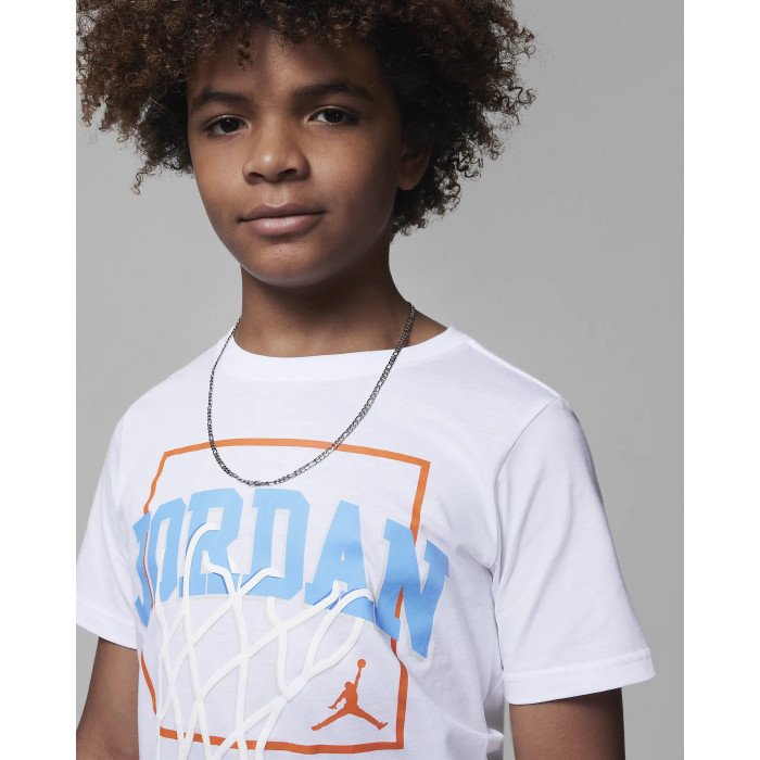 T-shirt Enfant Jordan Shoe School White image n°3