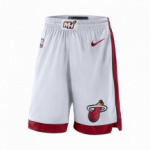 Color White of the product Short NBA Miami Heat Nike Association Edition Swingman