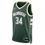 Color Green of the product Maillot NBA Giannis Antetokounmpo Milwaukee Bucks...