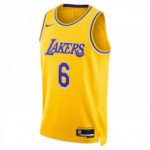 Color Yellow of the product Maillot NBA Lebron James Los Angeles Lakers Nike...