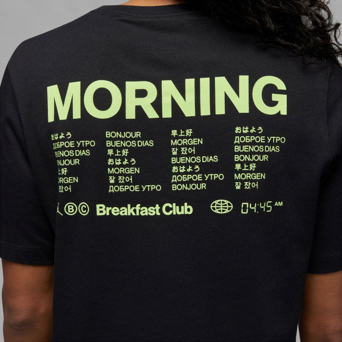 T-shirt Jordan Dri-fit Breakfast Club black/white/lt liquid lime -  Basket4Ballers