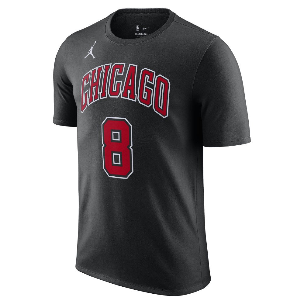 Nike Performance NBA ZACH LAVINE CHICAGO BULLS NAME AND NUMBER TEE - Print  T-shirt - black 