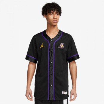 T-shirt NBA Los Angeles Lakers Statement Edition black/field purple/amarillo | Nike