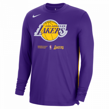 Nike Los Angeles Lakers Dri-FIT NBA Logo T-Shirt Yellow - AMARILLO