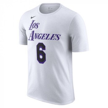Youth Los Angeles Lakers LeBron James Jordan Brand Purple Statement Edition  Name & Number T-Shirt