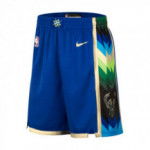 Color Blue of the product Short NBA Milwaukee Bucks Nike City Edition 2022/23