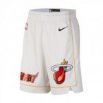 Color White of the product Short NBA Miami Heat Nike City Edition 2022/23