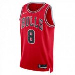 Color Rouge du produit Maillot NBA Zach Lavine Chicago Bulls Nike Icon...
