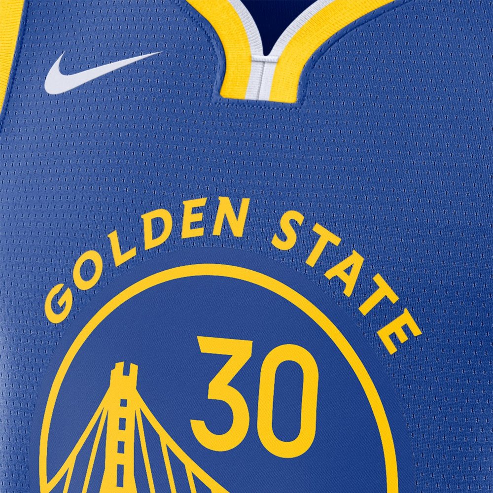 495 - Nike NBA Golden State Warriors Men's Hoodie Blue FB3694