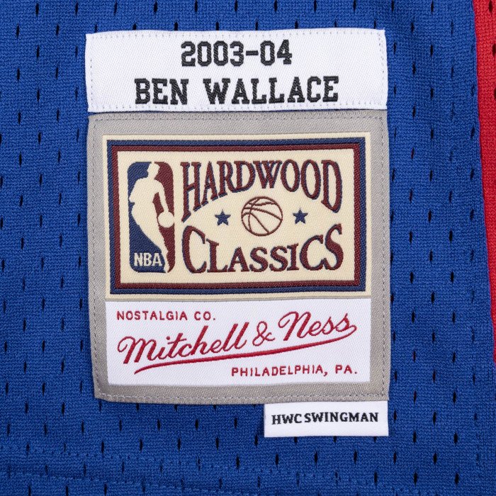 Maillot NBA Ben Wallace Detroit Pistons 2003 Mitchell&ness Swingman image n°3