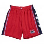Color Red of the product Short Team USA 1996 Mitchell&ness Swingman