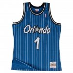 Color Bleu du produit Maillot NBA Anfernee Hardaway Orlando Magic 1994-95...