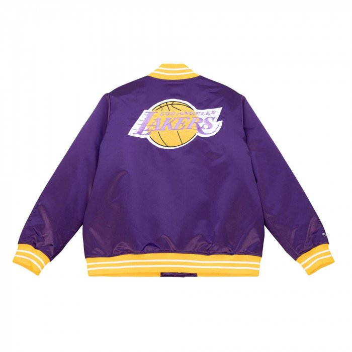 Veste NBA Los Angeles Lakers Mitchell&ness Heavyweight Satin Jacket image n°2