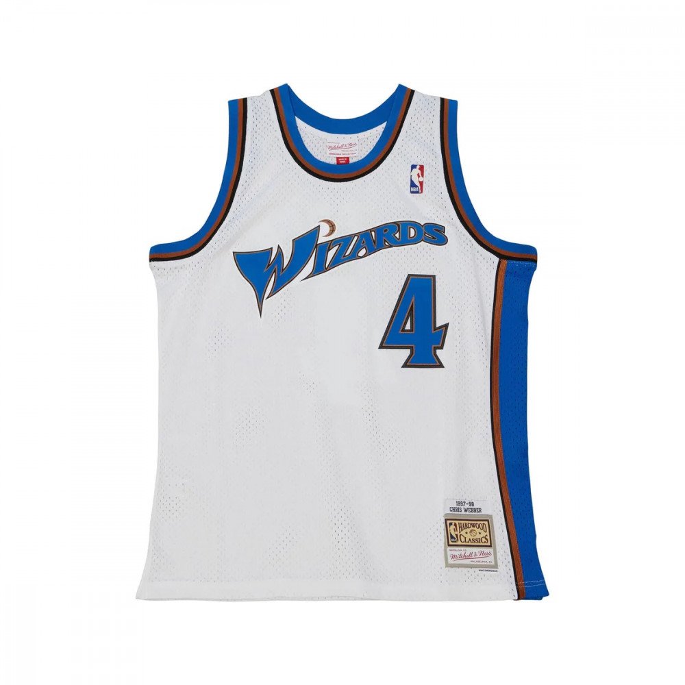Maillot NBA Chris Webber Washington Wizards 1997 Mitchell&ness Home  Swingman - Basket4Ballers